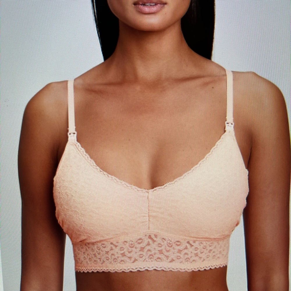 GapMaternity Nursing Bra in Pink Size S
